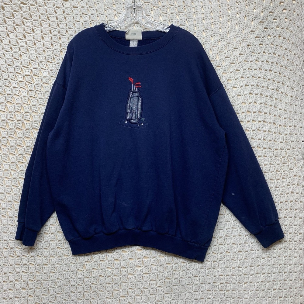 Vintage Northern Reflections Sweatshirt Pullover Women Sz XL Golf themed Grandma